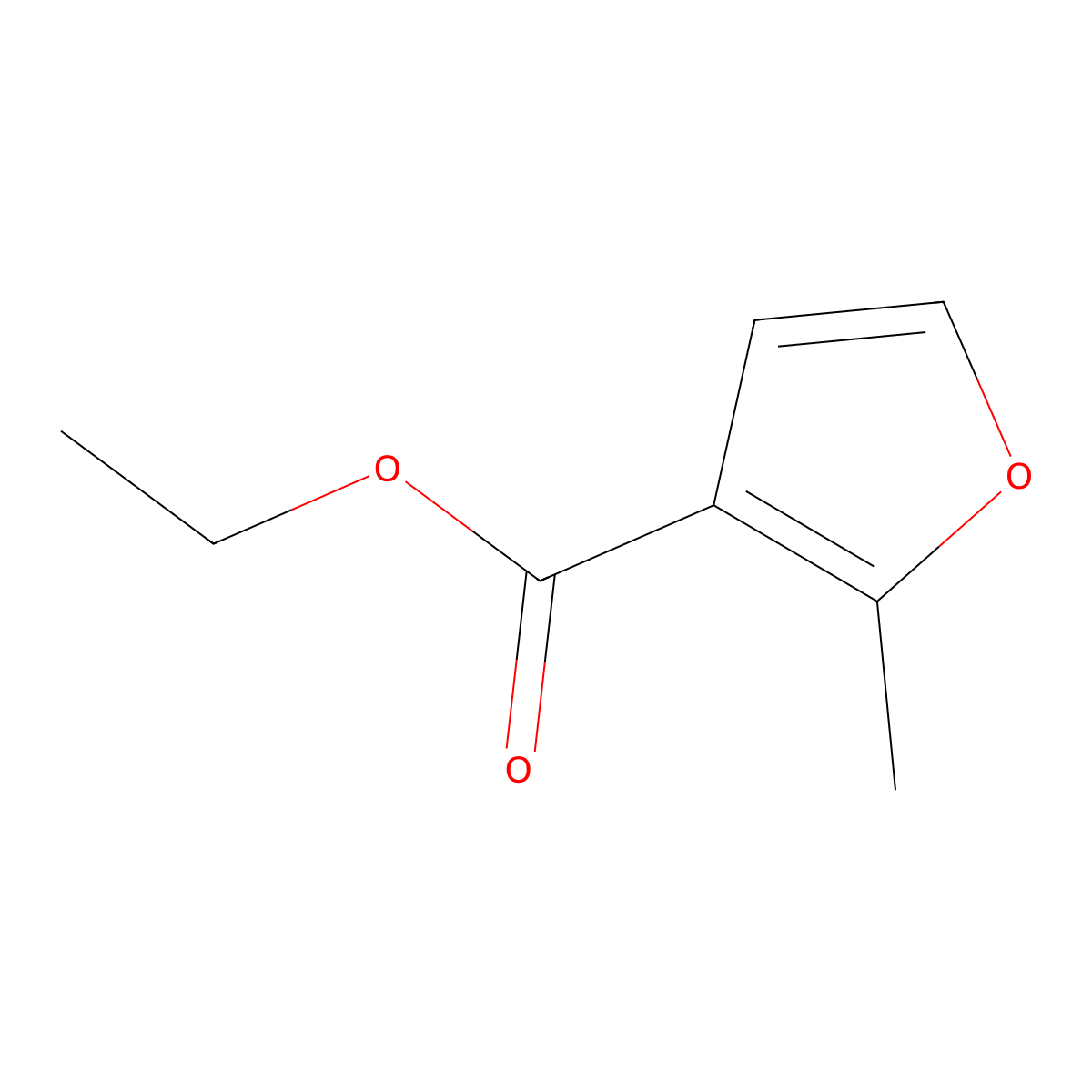 Ethyl 2-Methyl-3-furoate molecular structure, CAS 28921-35-9
