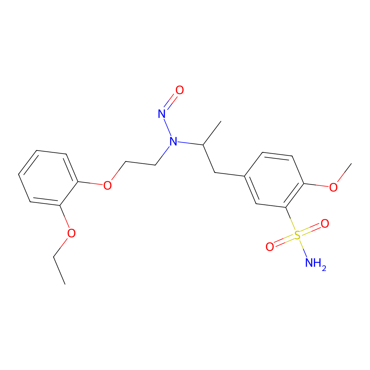 N-nitroso-tamsulosin molecular structure, CAS 2892260-31-8