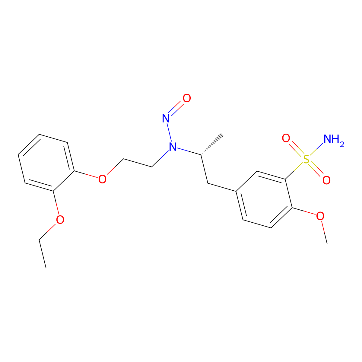 N-nitroso-tamsulosin molecular structure, CAS 2892260-31-8