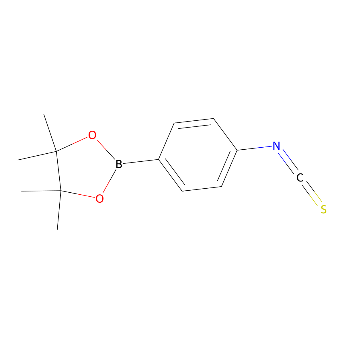 2-(4-Isothiocyanatophenyl)-4,4,5,5-tetramethyl-1,3,2-dioxaborolane molecular structure, CAS 2892388-26-8