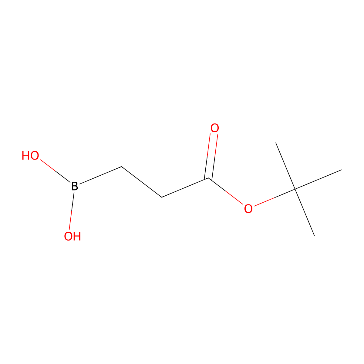 (3-(tert-Butoxy)-3-oxopropyl)boronic acid molecular structure, CAS 2892395-89-8