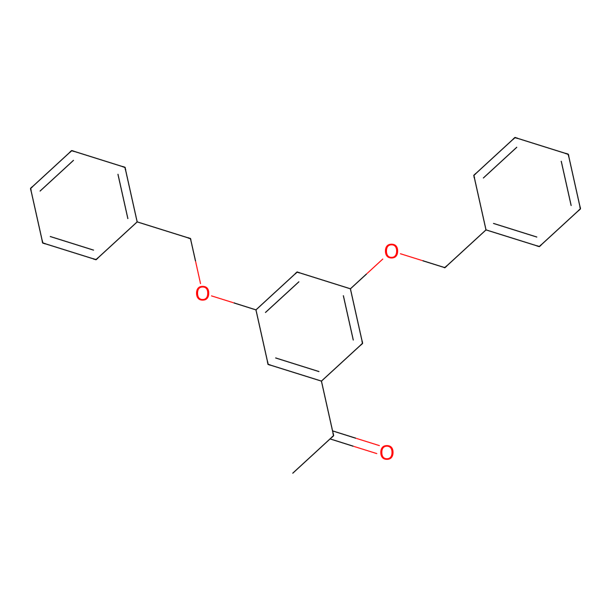 Ethanone, 1-(3,5-bis(phenylmethoxy)phenyl)- molecular structure, CAS 28924-21-2