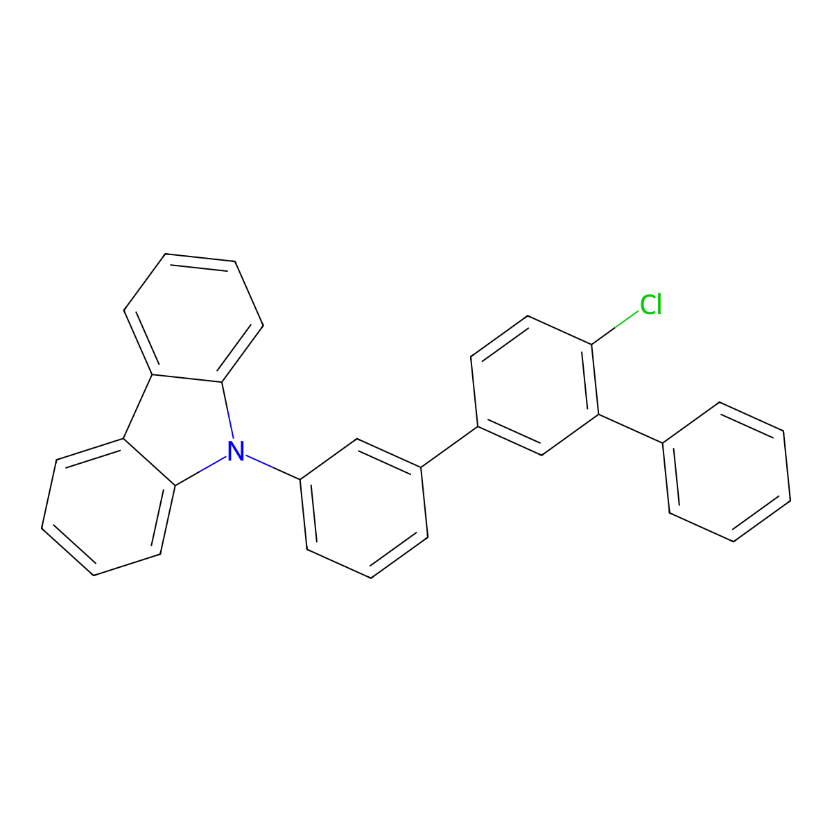 9-(4'-Chloro-[1,1':3',1''-terphenyl]-3-YL)-9H-carbazole molecular structure, CAS 2892581-60-9