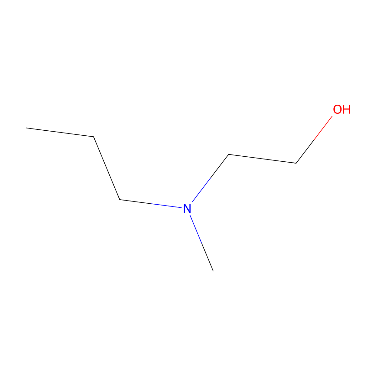 2-(Methylpropylamino)ethanol molecular structure, CAS 2893-45-0
