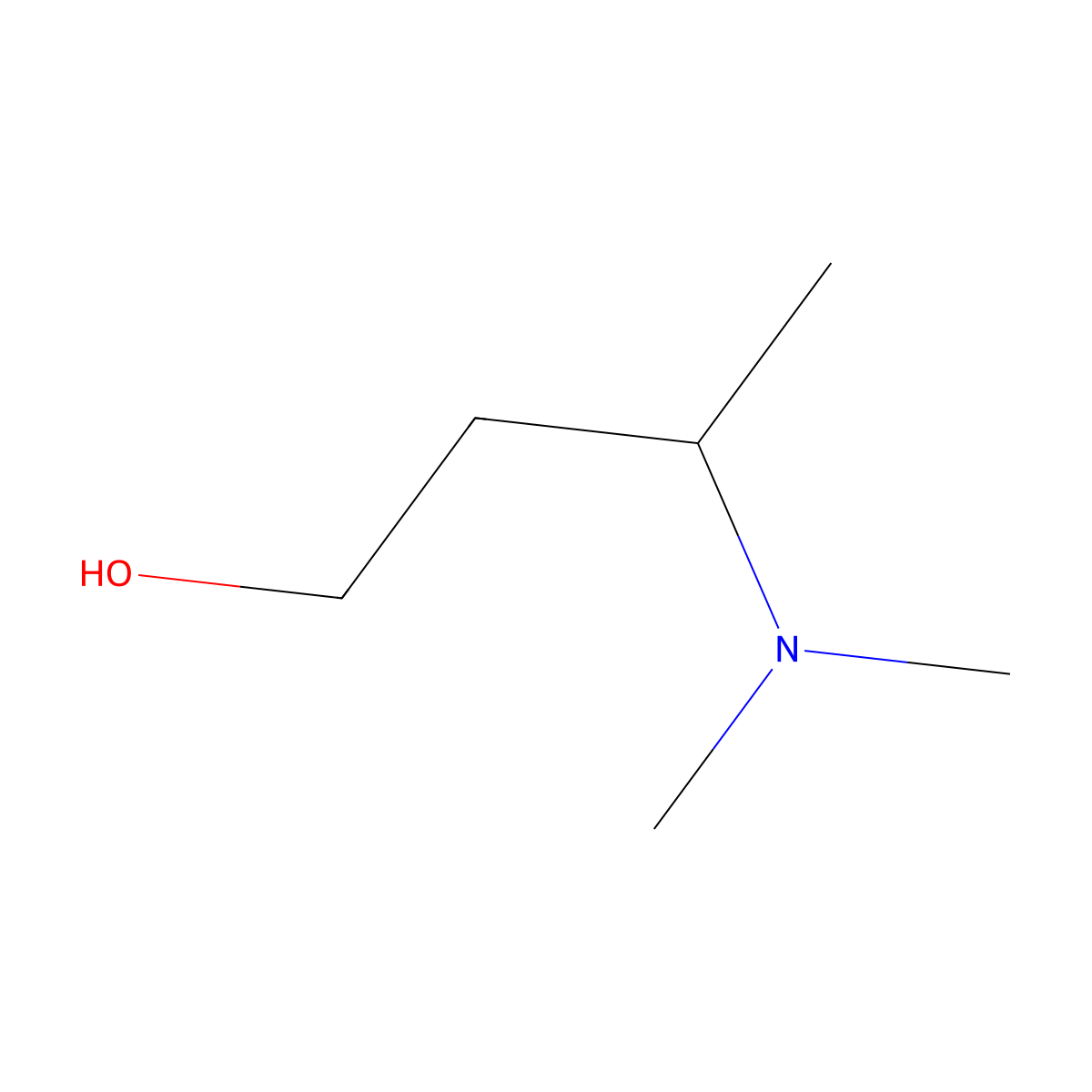 3-(Dimethylamino)-1-Butanol molecular structure, CAS 2893-65-4