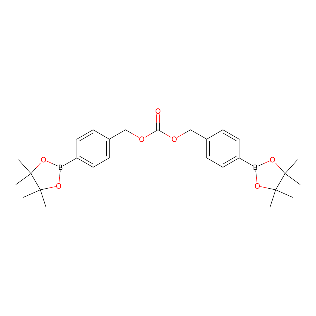 4-(4,4,5,5-Tetramethyl-1,3,2-dioxaborolan-2-yl) benzyl carbonate molecular structure, CAS 2893776-77-5