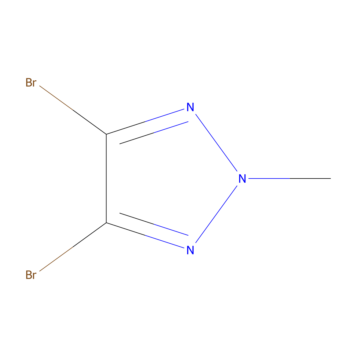 4,5-dibromo-2-methyl-2H-1,2,3-triazole molecular structure, CAS 28938-17-2