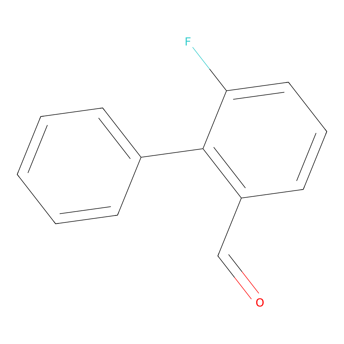 6-Fluoro-[1,1'-biphenyl]-2-carbaldehyde molecular structure, CAS 2893920-40-4