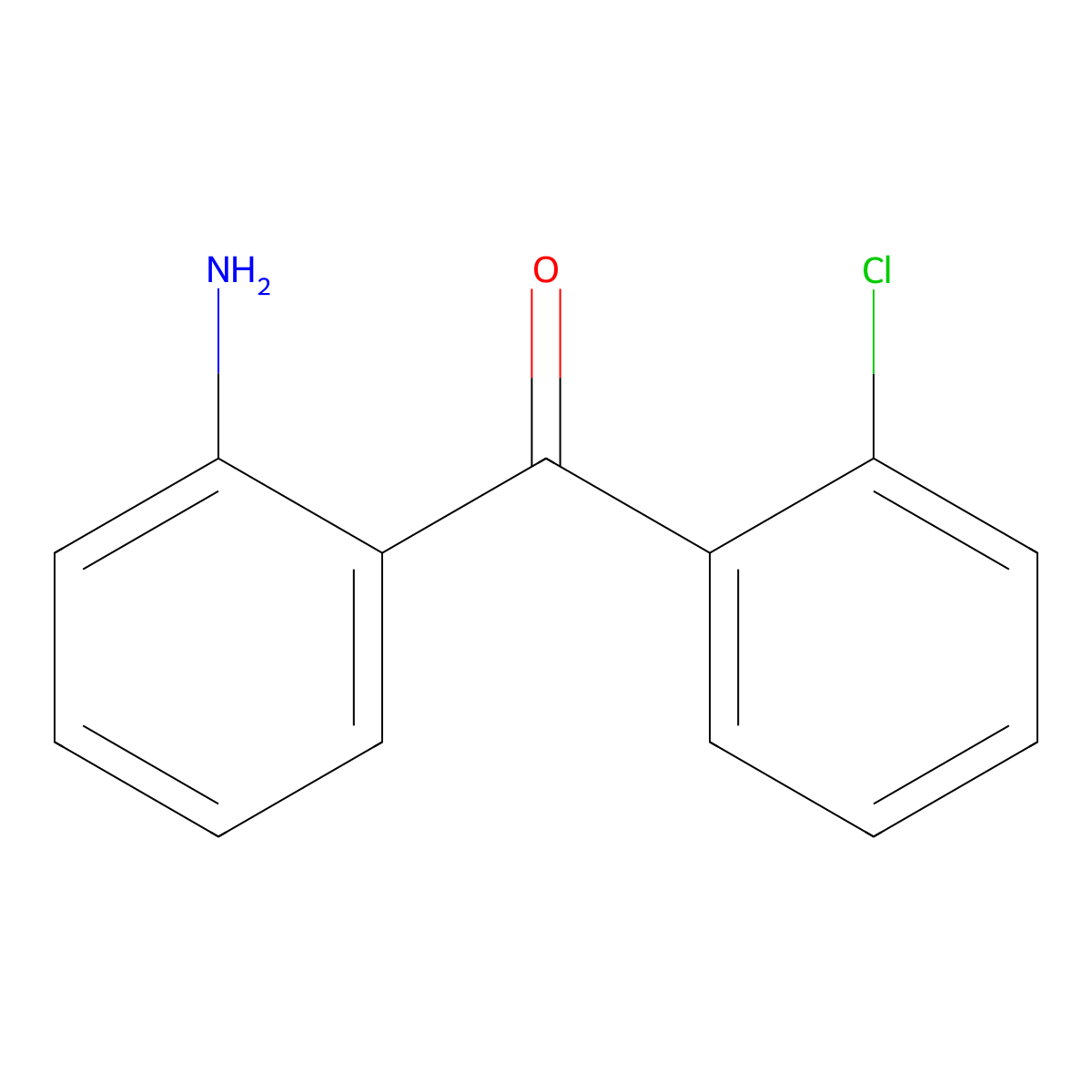 2-Amino-2'-chlorobenzophenone molecular structure, CAS 2894-45-3