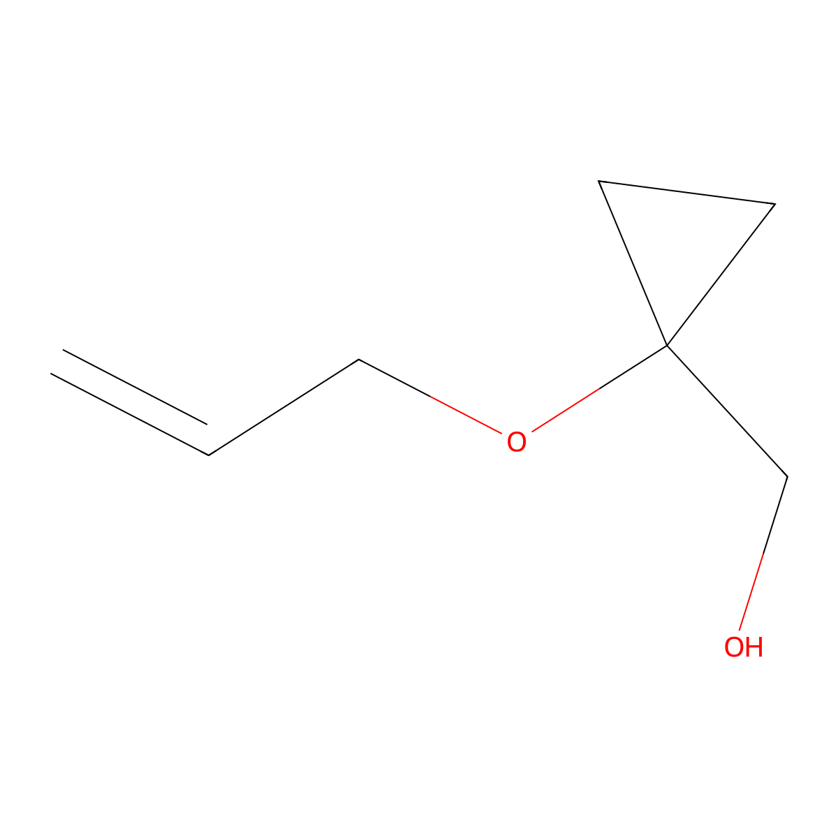 [1-(Prop-2-en-1-yloxy)cyclopropyl]methanol molecular structure, CAS 2894061-96-0