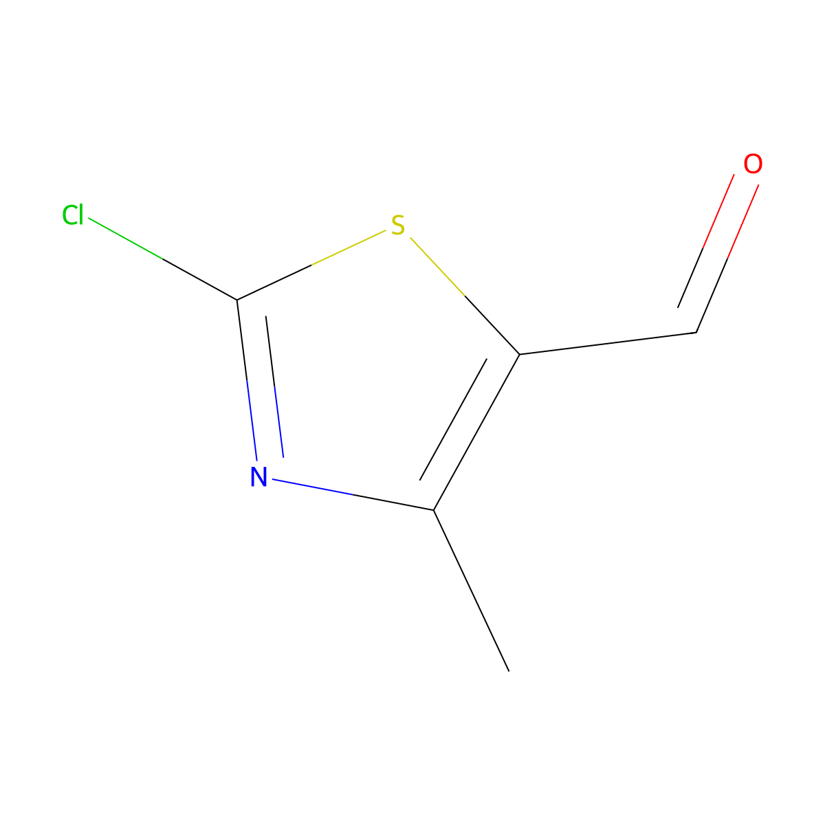 2-Chloro-4-methyl-1,3-thiazole-5-carbaldehyde molecular structure, CAS 289469-54-1
