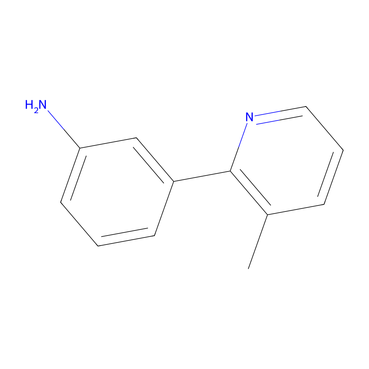 3-(3-Methylpyridin-2-yl)aniline molecular structure, CAS 289469-60-9