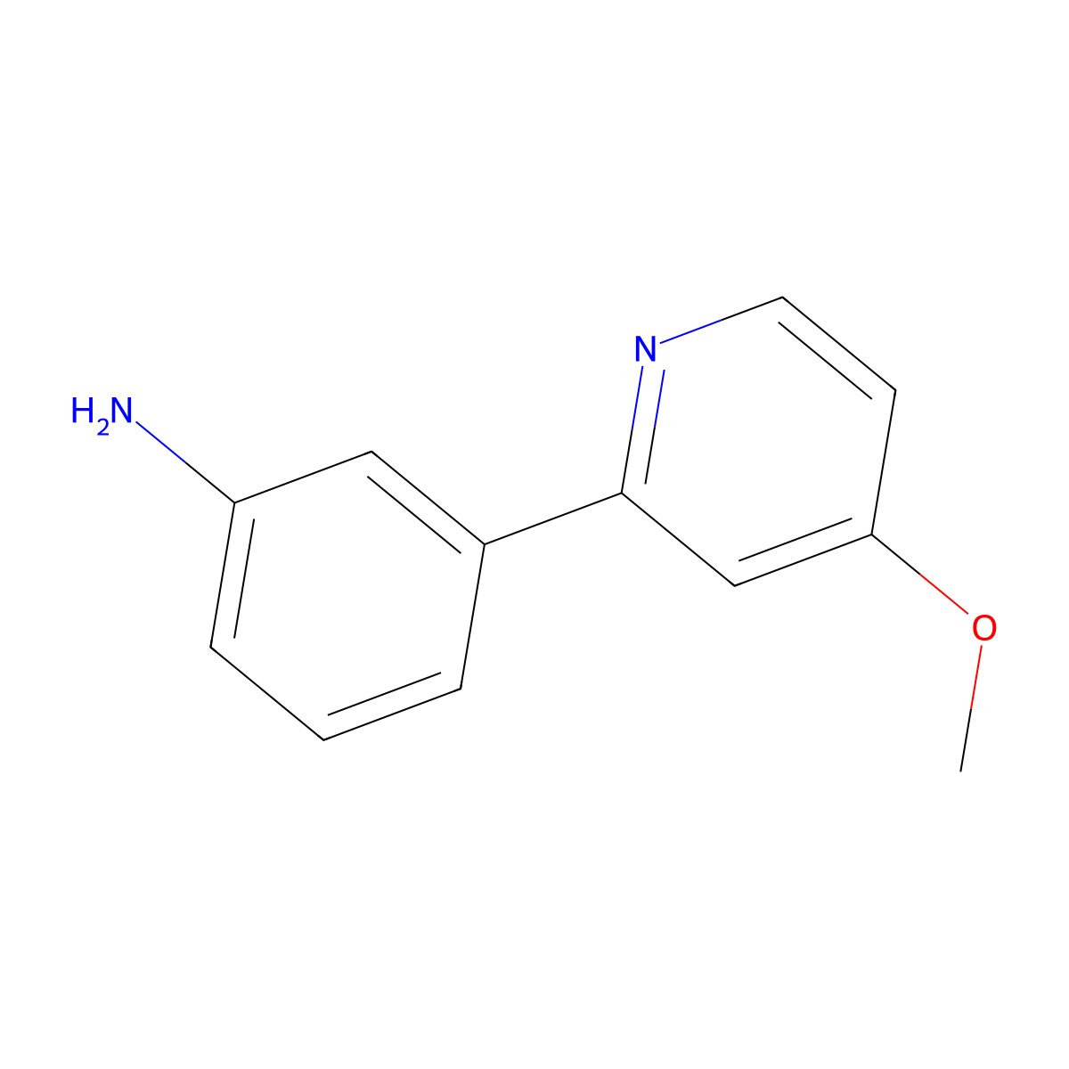3-(4-Methoxypyridin-2-yl)aniline molecular structure, CAS 289469-65-4