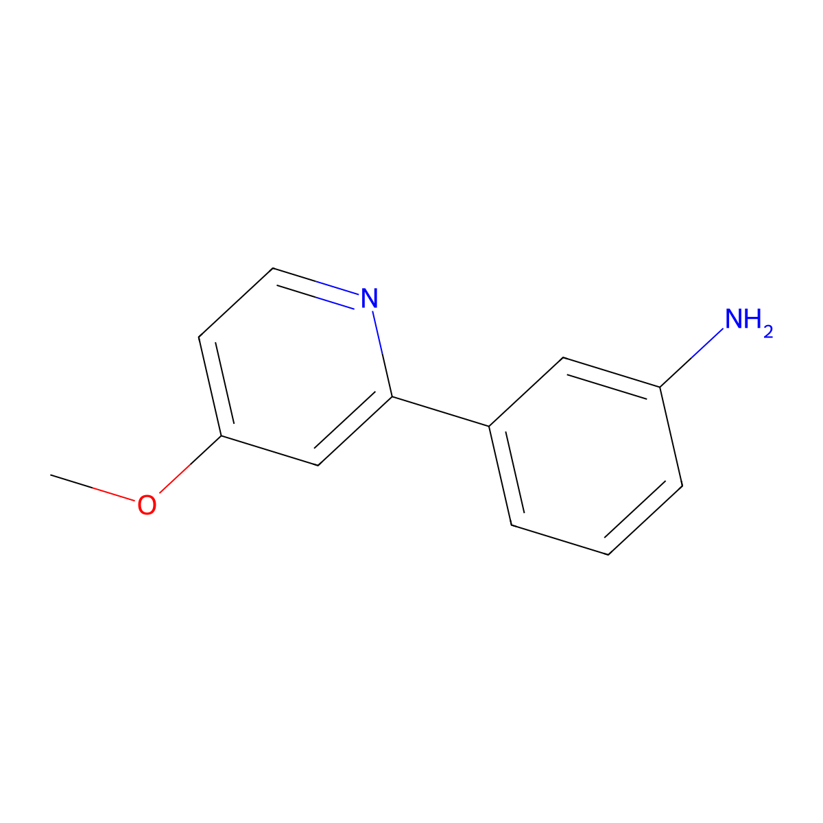 3-(4-Methoxypyridin-2-yl)aniline molecular structure, CAS 289469-65-4