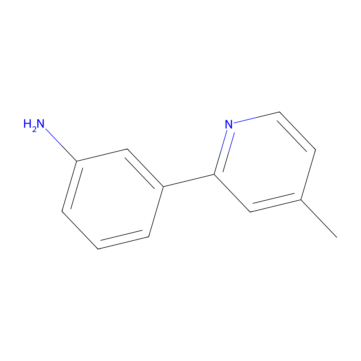 2-(3-Aminophenyl)-4-methylpyridine molecular structure, CAS 289469-66-5