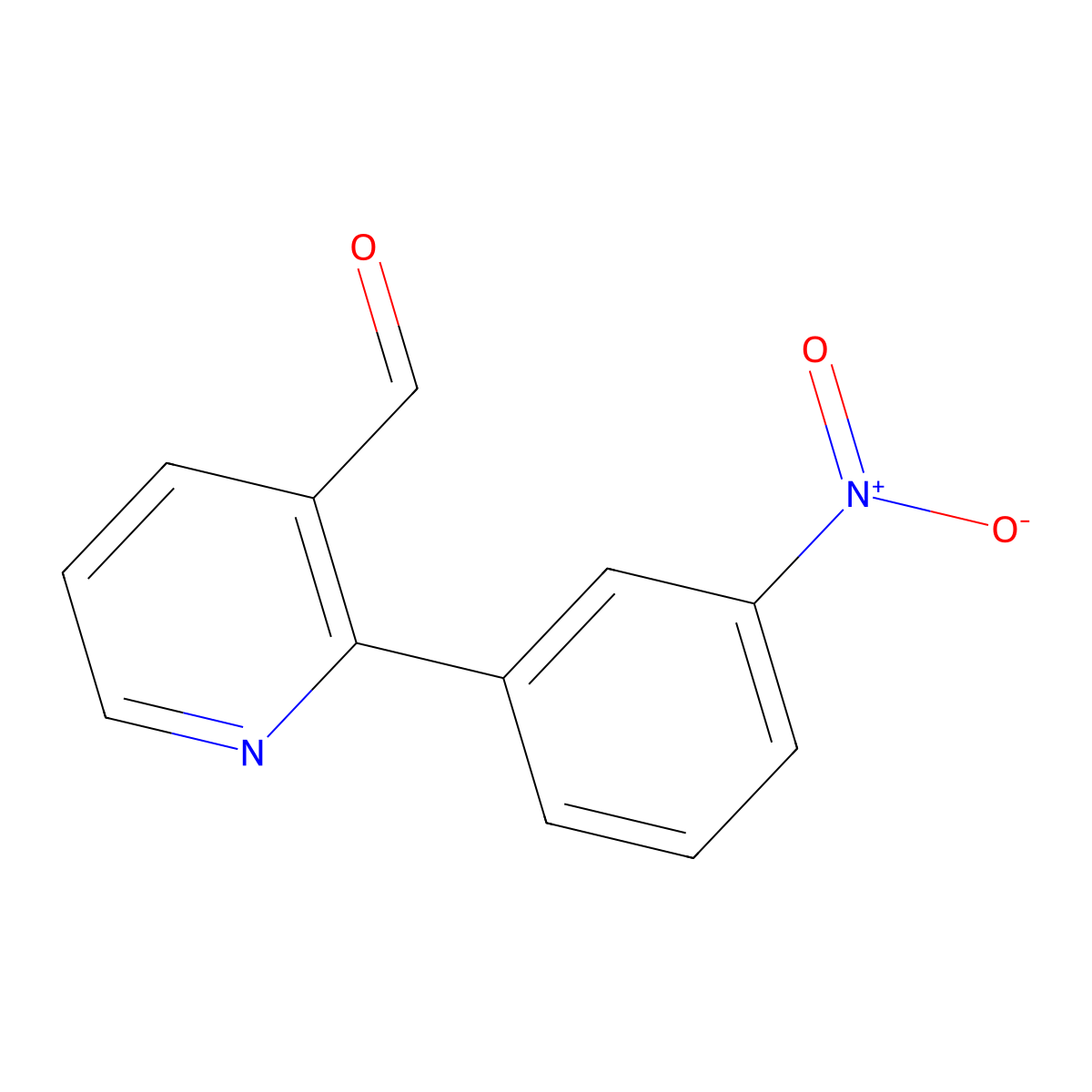 2-(3-Nitrophenyl)nicotinaldehyde molecular structure, CAS 289469-76-7
