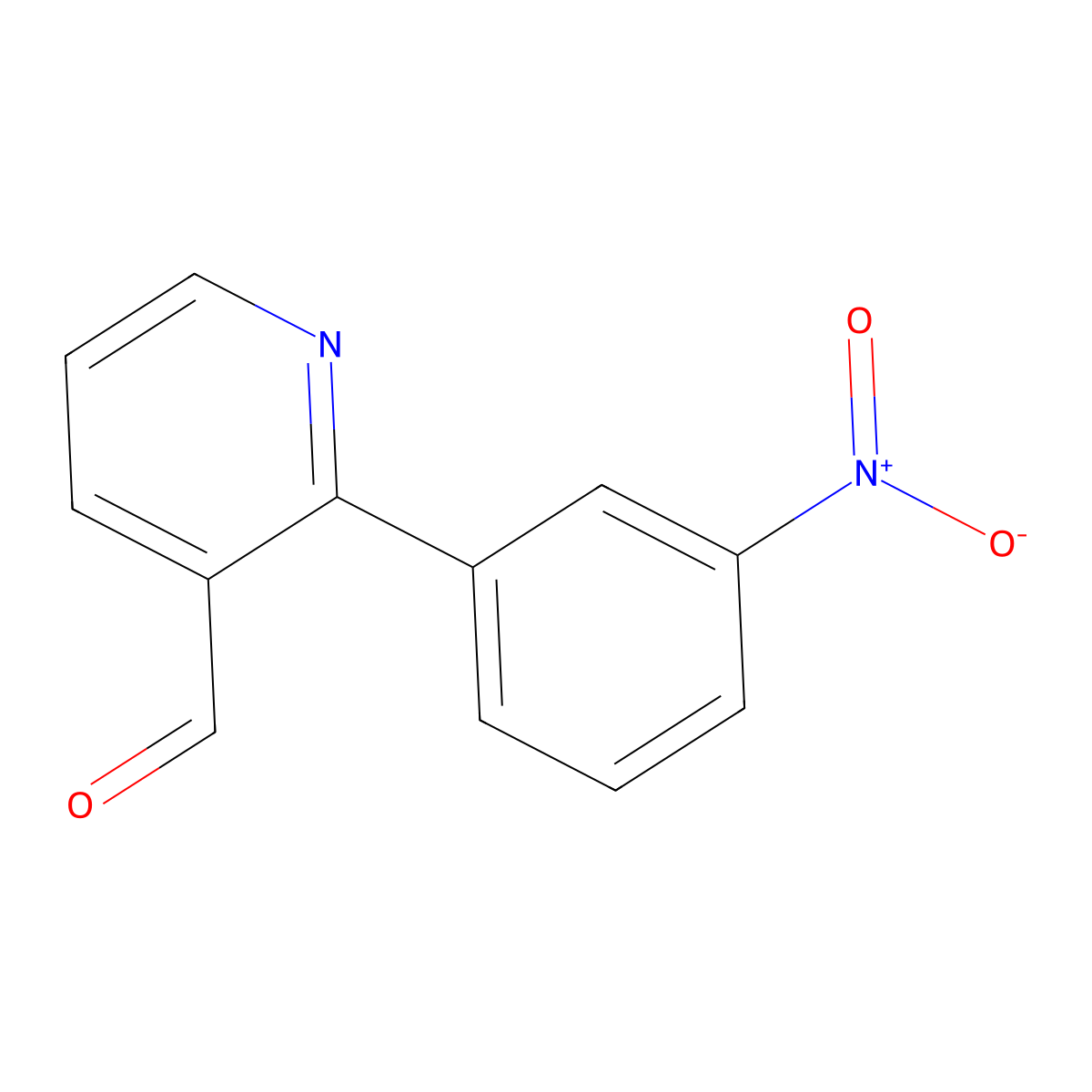2-(3-Nitrophenyl)nicotinaldehyde molecular structure, CAS 289469-76-7
