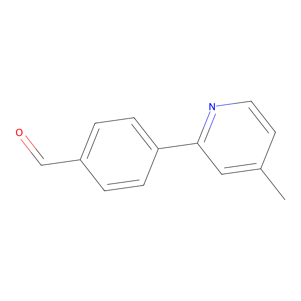 4-(4-Methylpyridin-2-yl)benzaldehyde molecular structure, CAS 289469-97-2