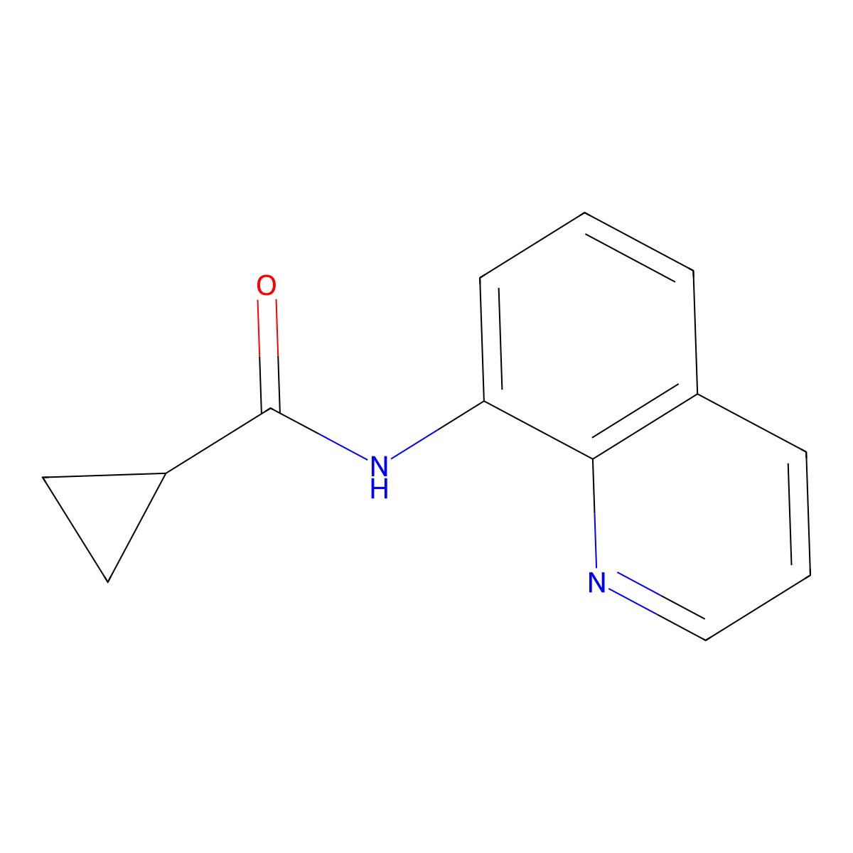 N-(8-quinolinyl)cyclopropanecarboxamide molecular structure, CAS 289474-52-8