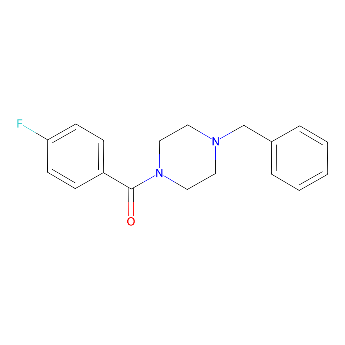 4-Fluorophenyl 4-benzylpiperazinyl ketone molecular structure, CAS 289475-97-4