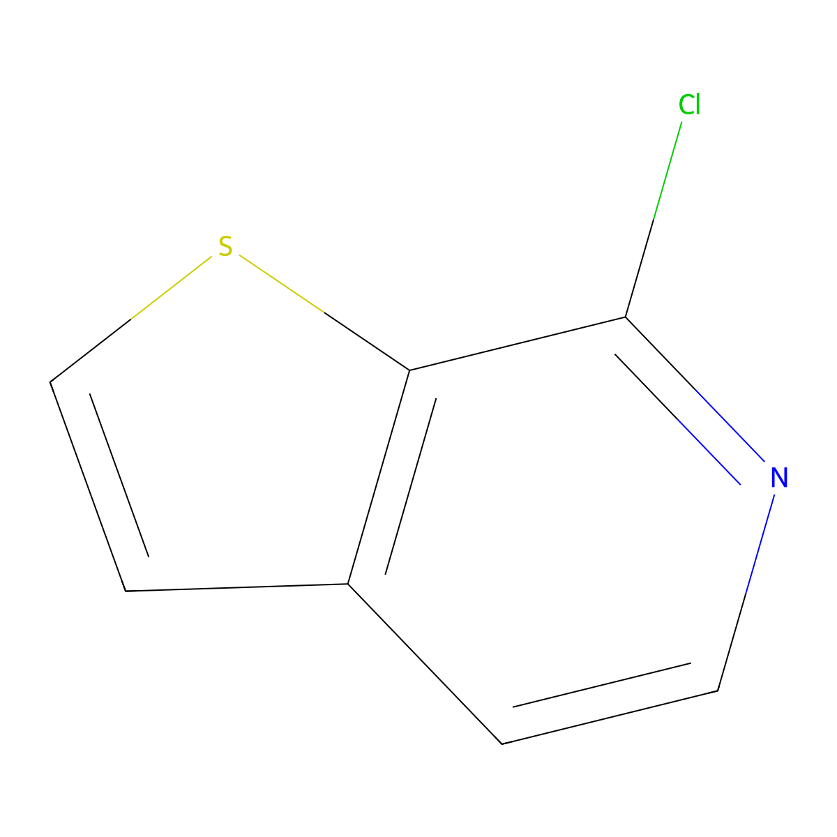 7-Chlorothieno[2,3-c]pyridine molecular structure, CAS 28948-58-5