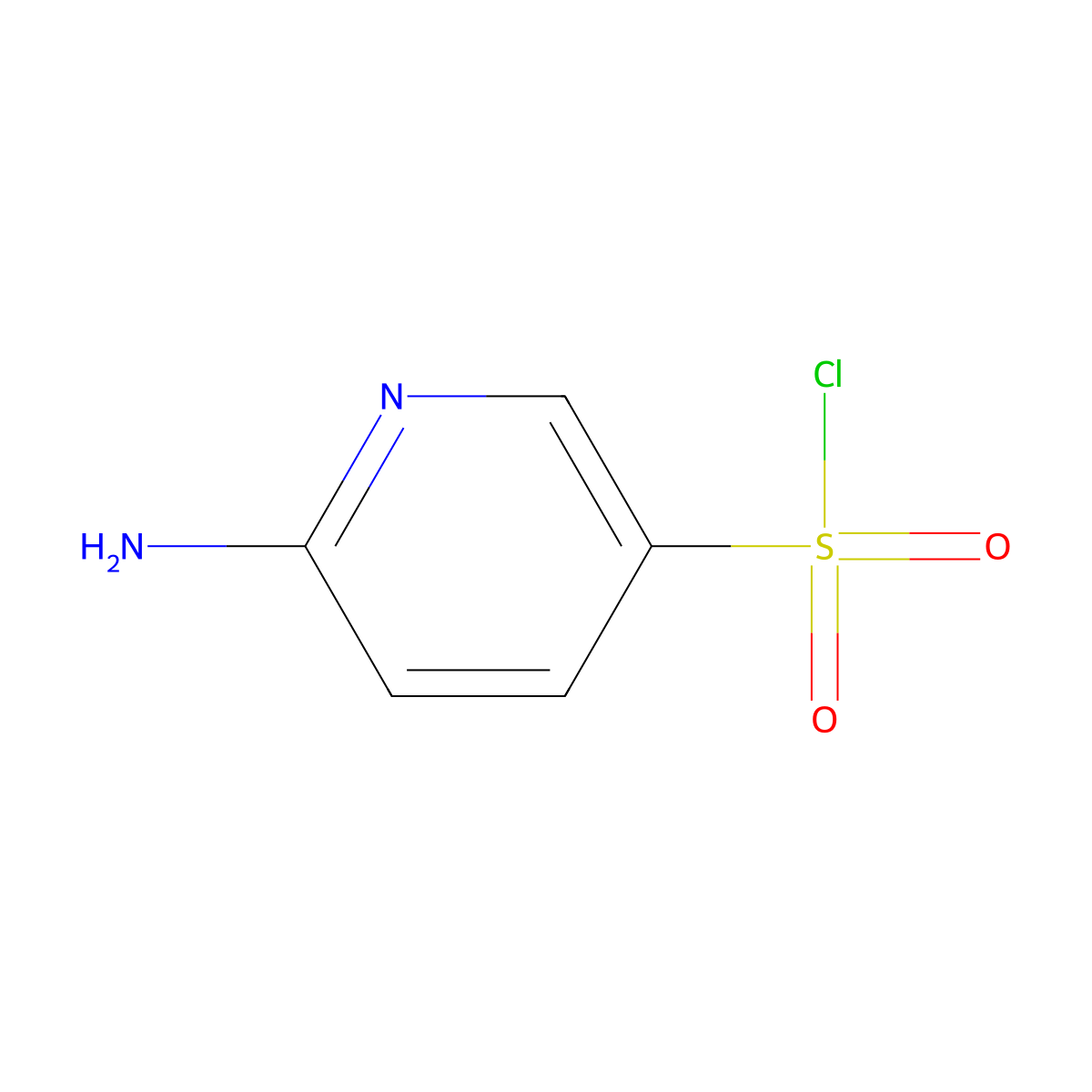 6-Aminopyridine-3-sulfonyl chloride molecular structure, CAS 289483-92-7