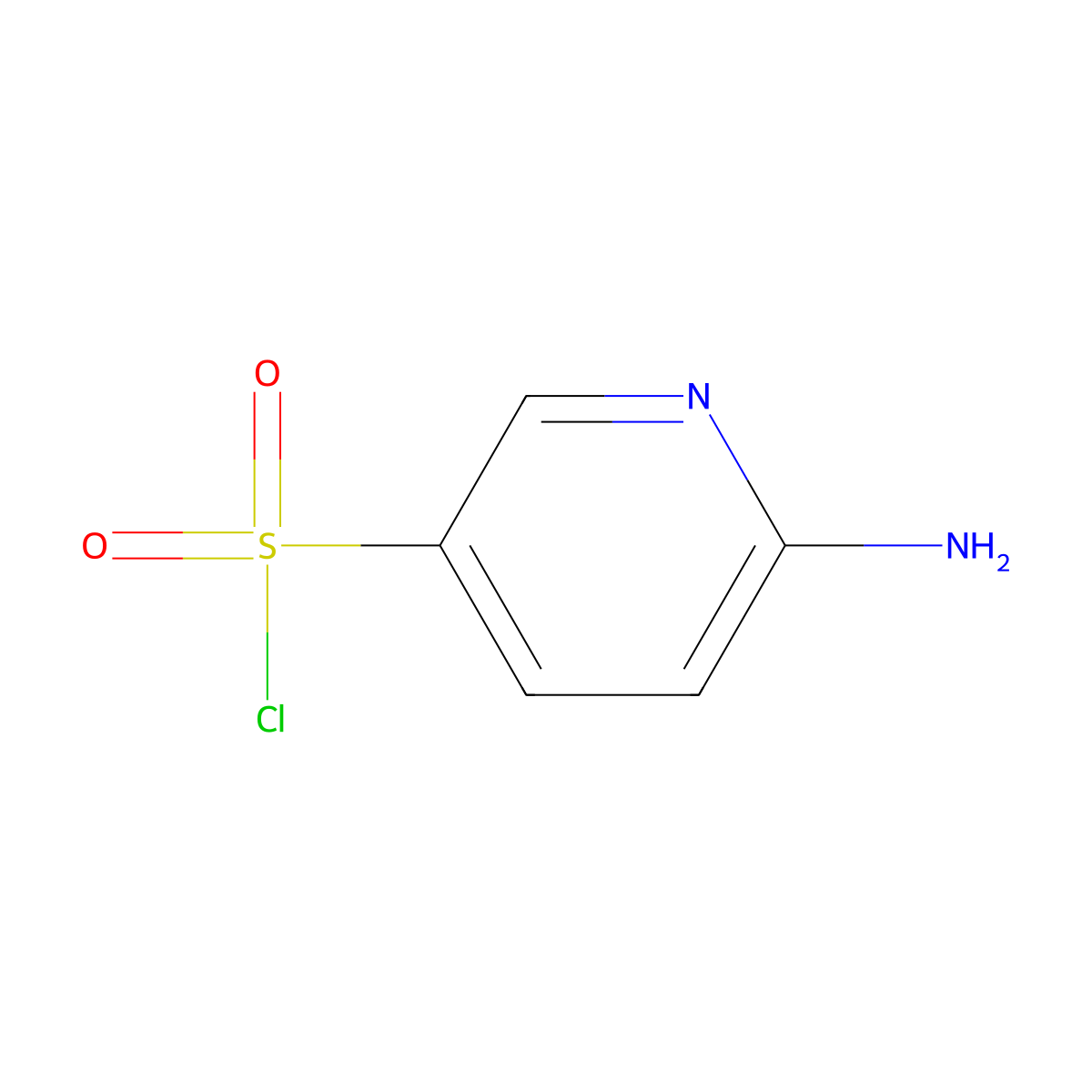 6-Aminopyridine-3-sulfonyl chloride molecular structure, CAS 289483-92-7