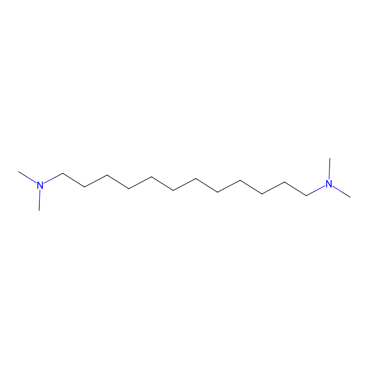 N,N,N',N'-Tetramethyldodecane-1,12-diamine molecular structure, CAS 28950-57-4