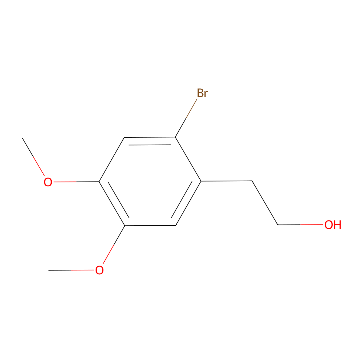 2-(2-Bromo-4,5-dimethoxyphenyl)ethanol molecular structure, CAS 289507-36-4