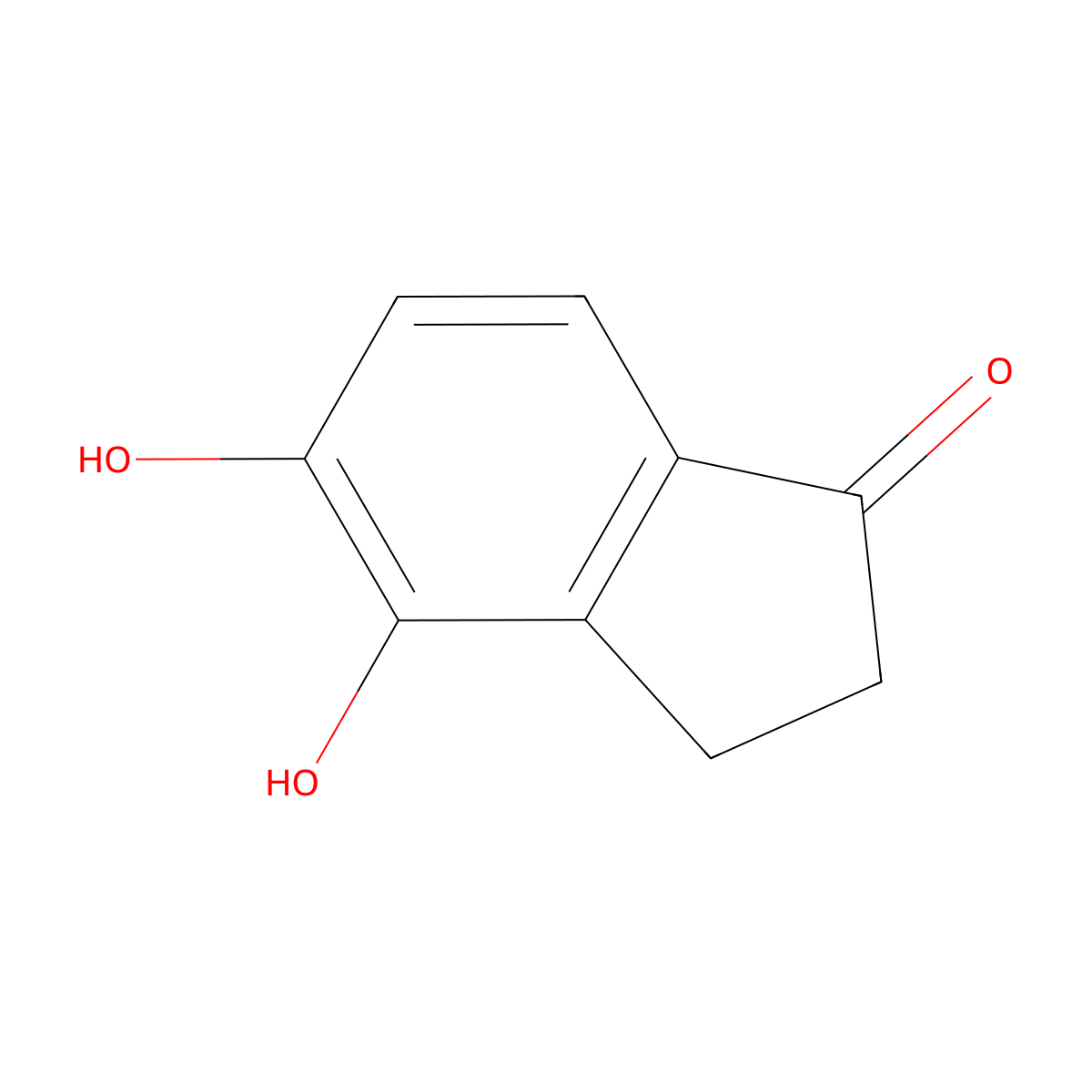 4,5-dihydroxy-2,3-dihydro-1H-inden-1-one molecular structure, CAS 28954-56-5