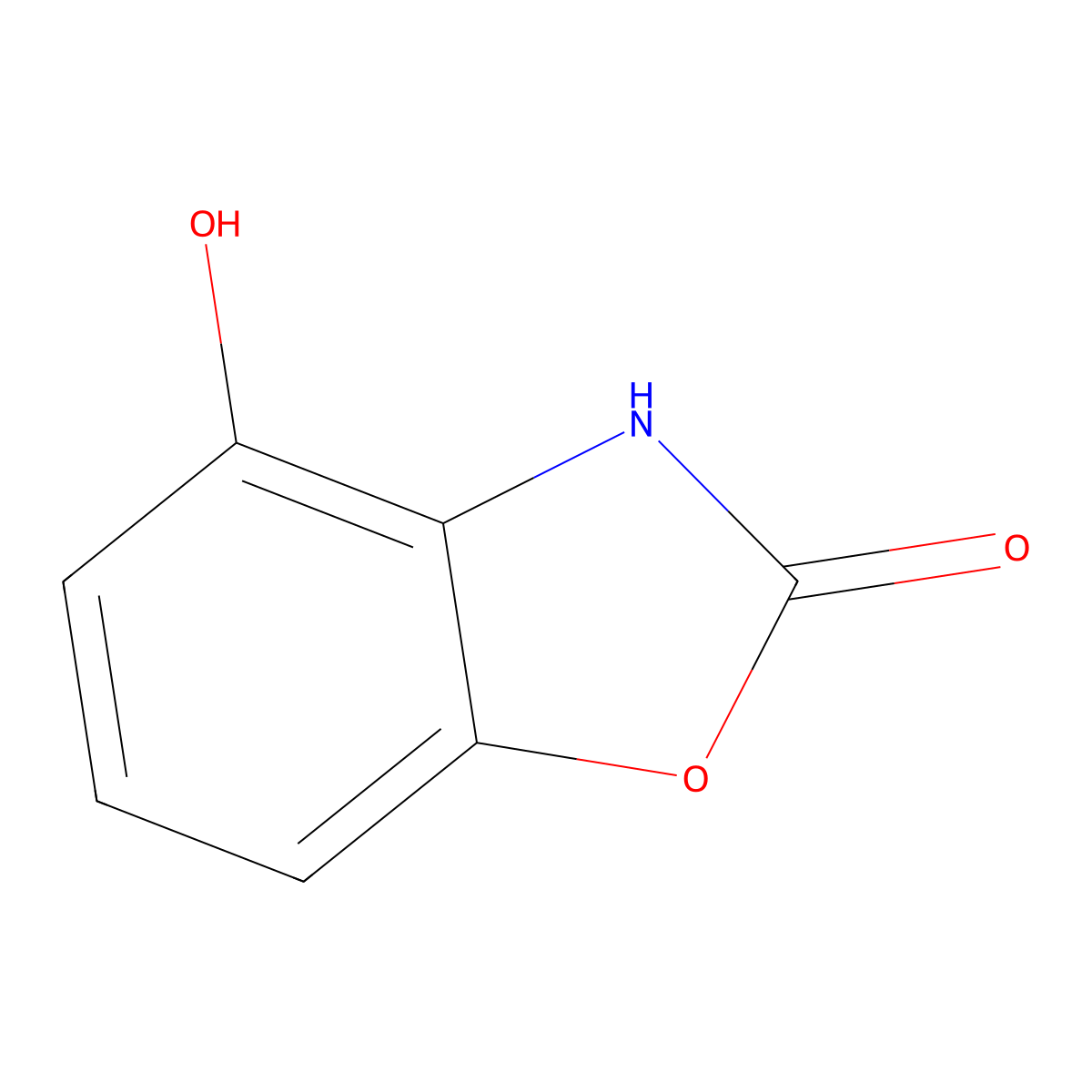 4-hydroxy-2(3H)-benzoxazolone molecular structure, CAS 28955-70-6