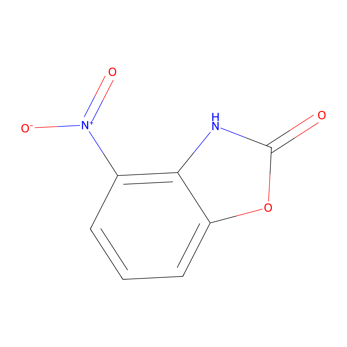 4-Nitrobenzo[d]oxazol-2(3H)-one molecular structure, CAS 28955-71-7