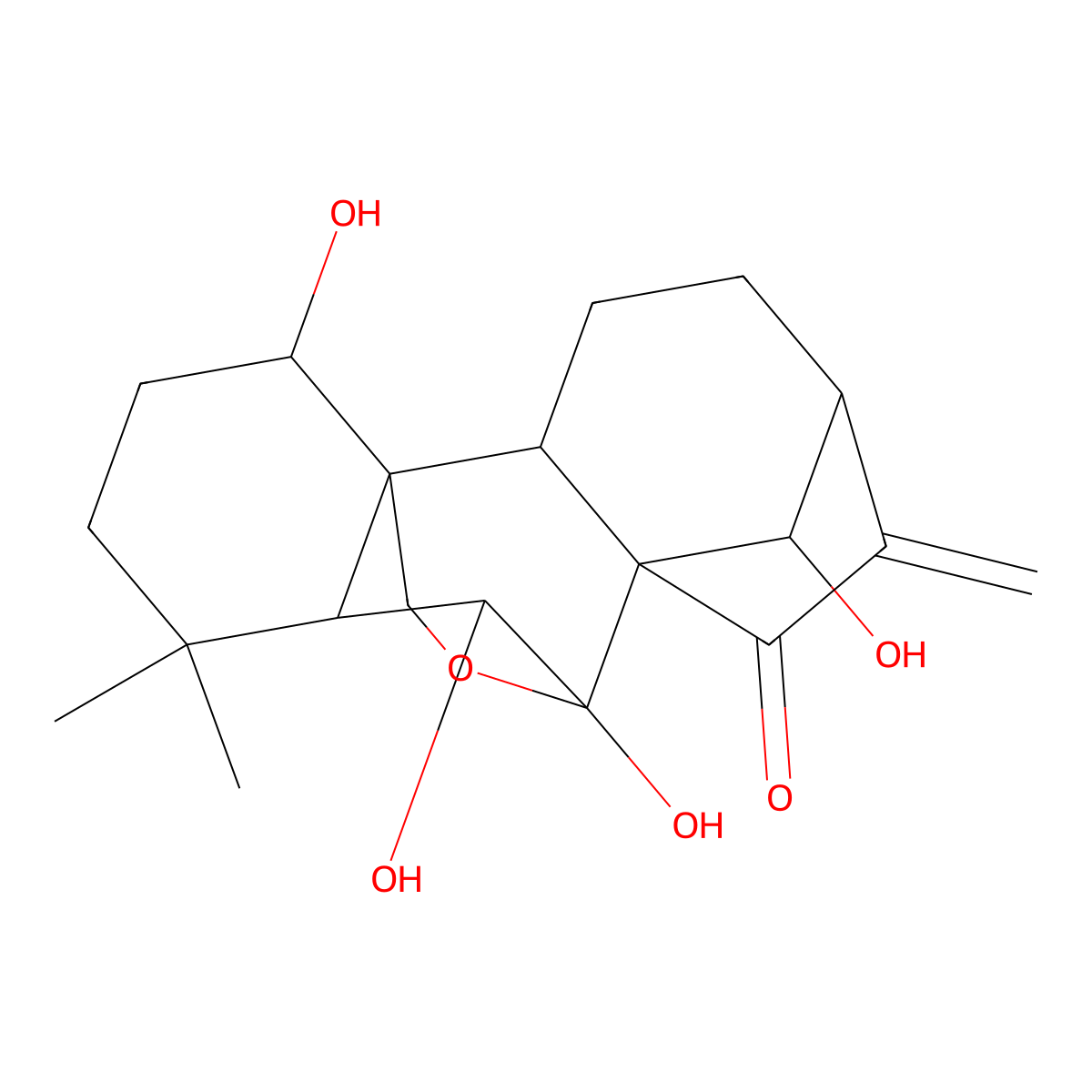 Oridonin molecular structure, CAS 28957-04-2