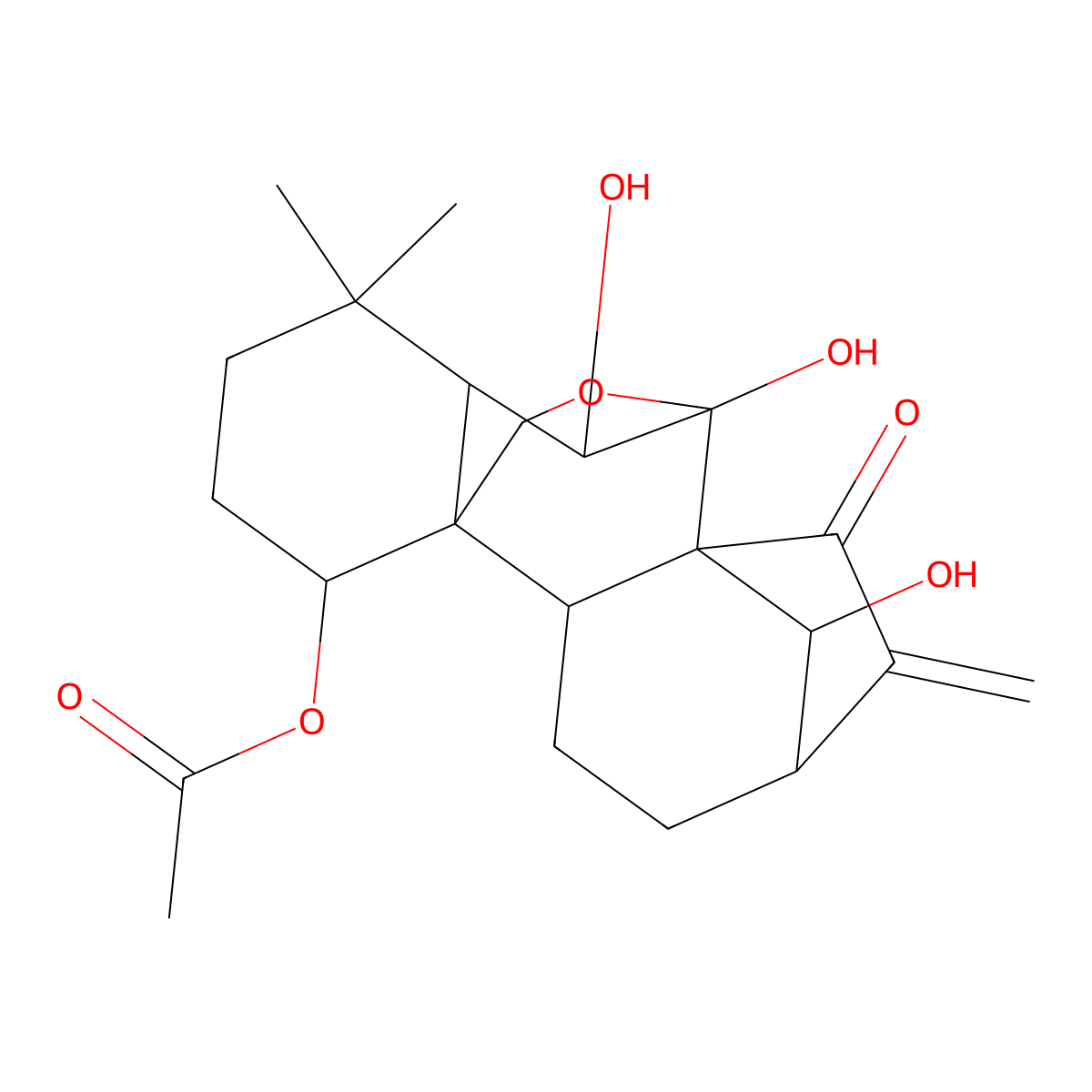 Lasiokaurin molecular structure, CAS 28957-08-6