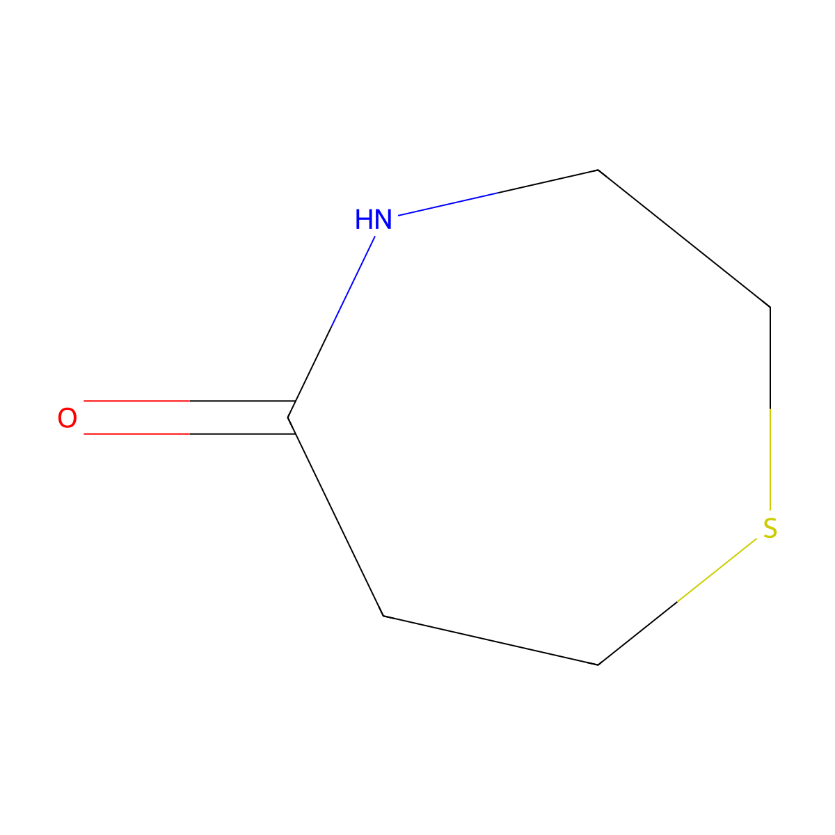 1,4-Thiazepan-5-one molecular structure, CAS 2896-98-2