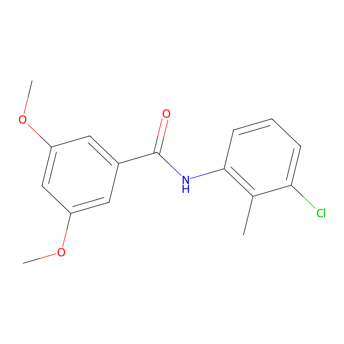 N-(3-chloro-2-methylphenyl)-3,5-dimethoxybenzamide molecular structure, CAS 289632-26-4