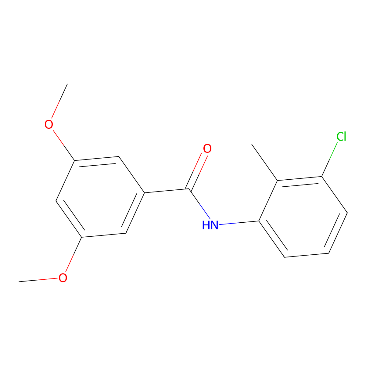 N-(3-chloro-2-methylphenyl)-3,5-dimethoxybenzamide molecular structure, CAS 289632-26-4