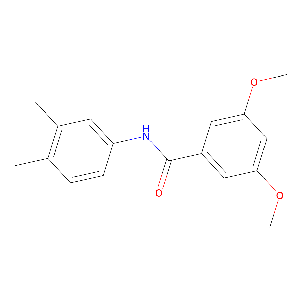 N-(3,4-dimethylphenyl)-3,5-dimethoxybenzamide molecular structure, CAS 289632-31-1