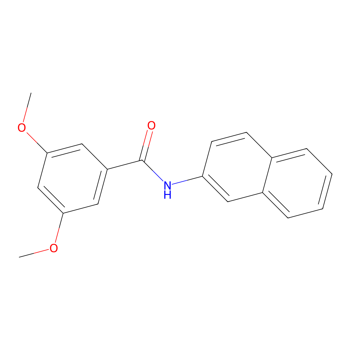 3,5-dimethoxy-N-(naphthalen-2-yl)benzamide molecular structure, CAS 289632-34-4