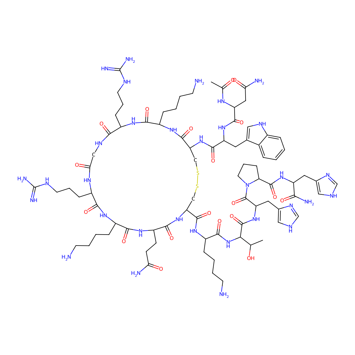 Ac-NWCKRGRKQCKTHPH-NH molecular structure, CAS 289634-54-4