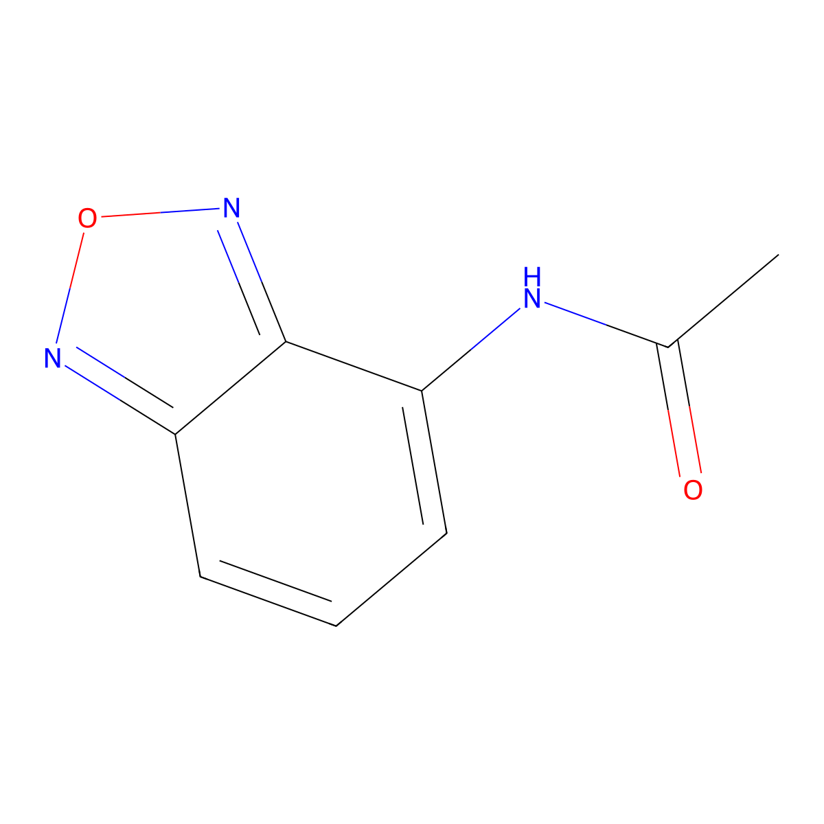 N-(2,1,3-Benzoxadiazol-4-yl)acetamide molecular structure, CAS 289650-01-7