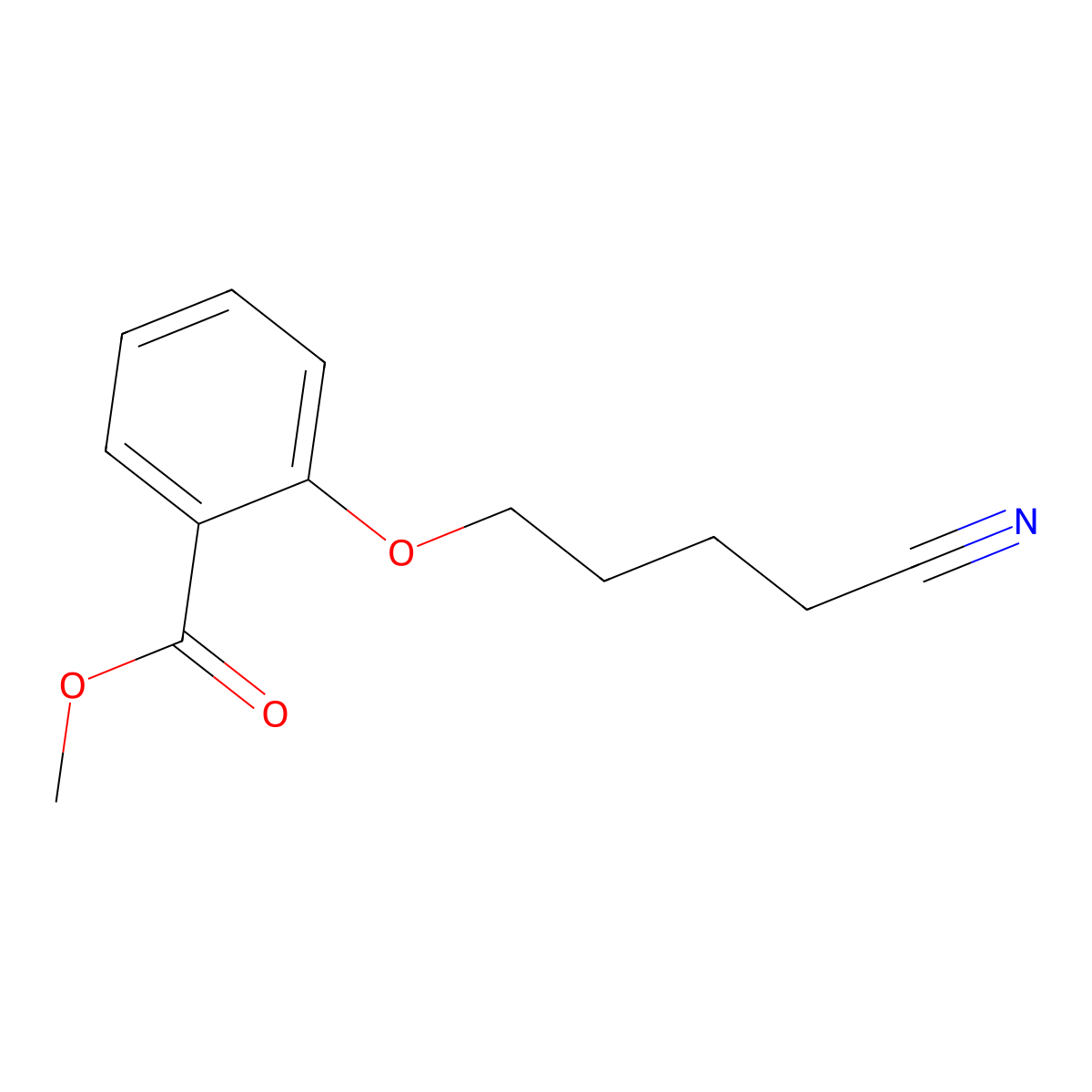 Methyl 2-(4-cyanobutoxy)benzoate molecular structure, CAS 289651-43-0