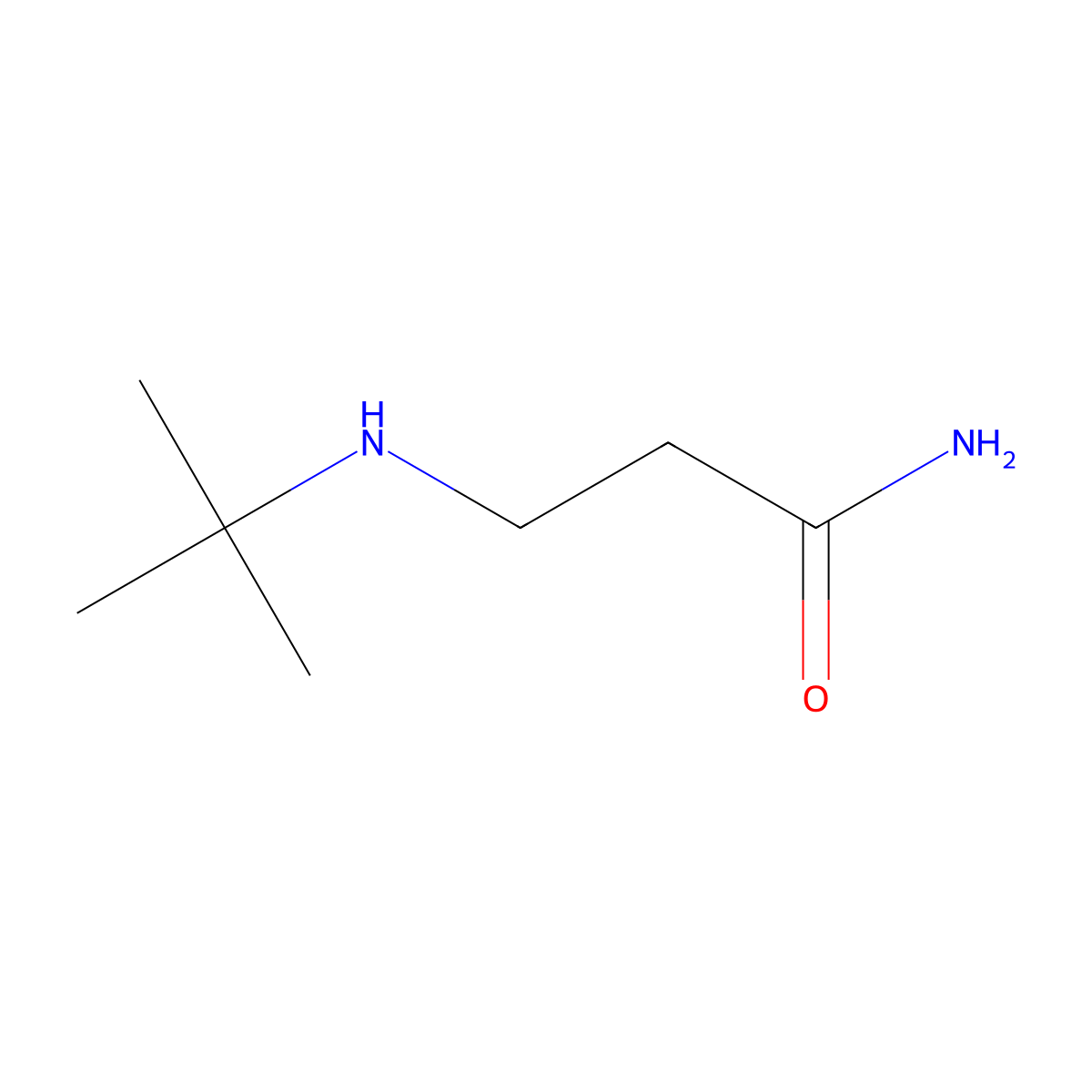 3-(Tert-butylamino)propanamide molecular structure, CAS 289656-97-9