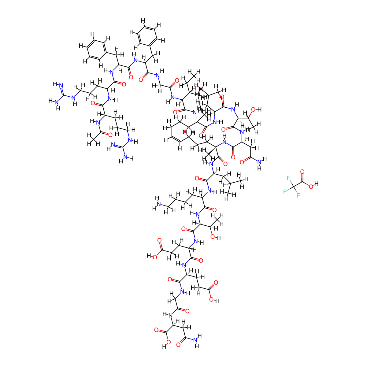 Sah-sos1A tfa molecular structure, CAS 2896737-31-6