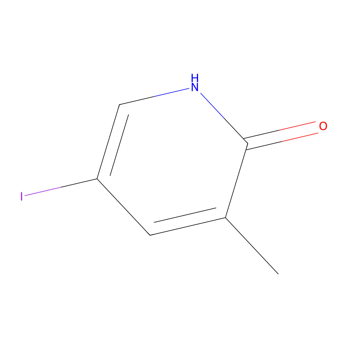 5-Iodo-3-methylpyridin-2-ol molecular structure, CAS 289681-47-6