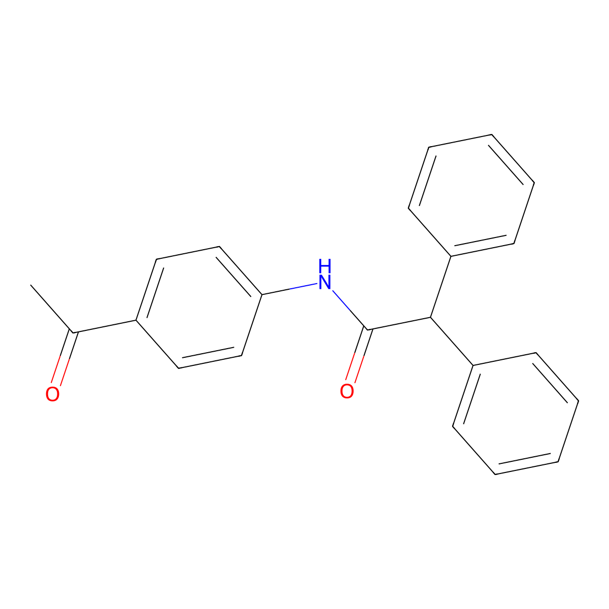 N-(4-acetylphenyl)-2,2-diphenylacetamide molecular structure, CAS 289700-25-0
