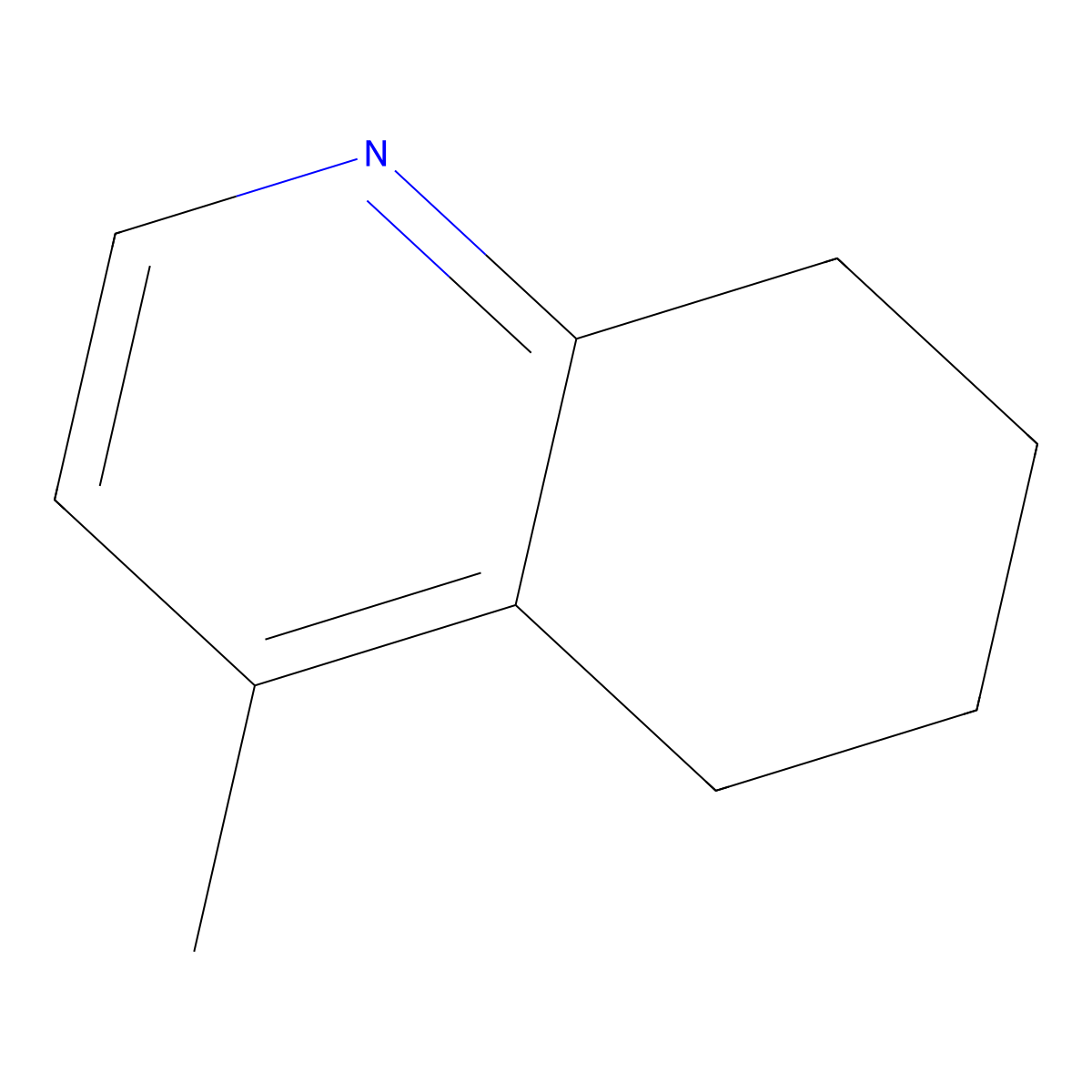 5,6,7,8-Tetrahydro-4-methylquinoline molecular structure, CAS 28971-03-1