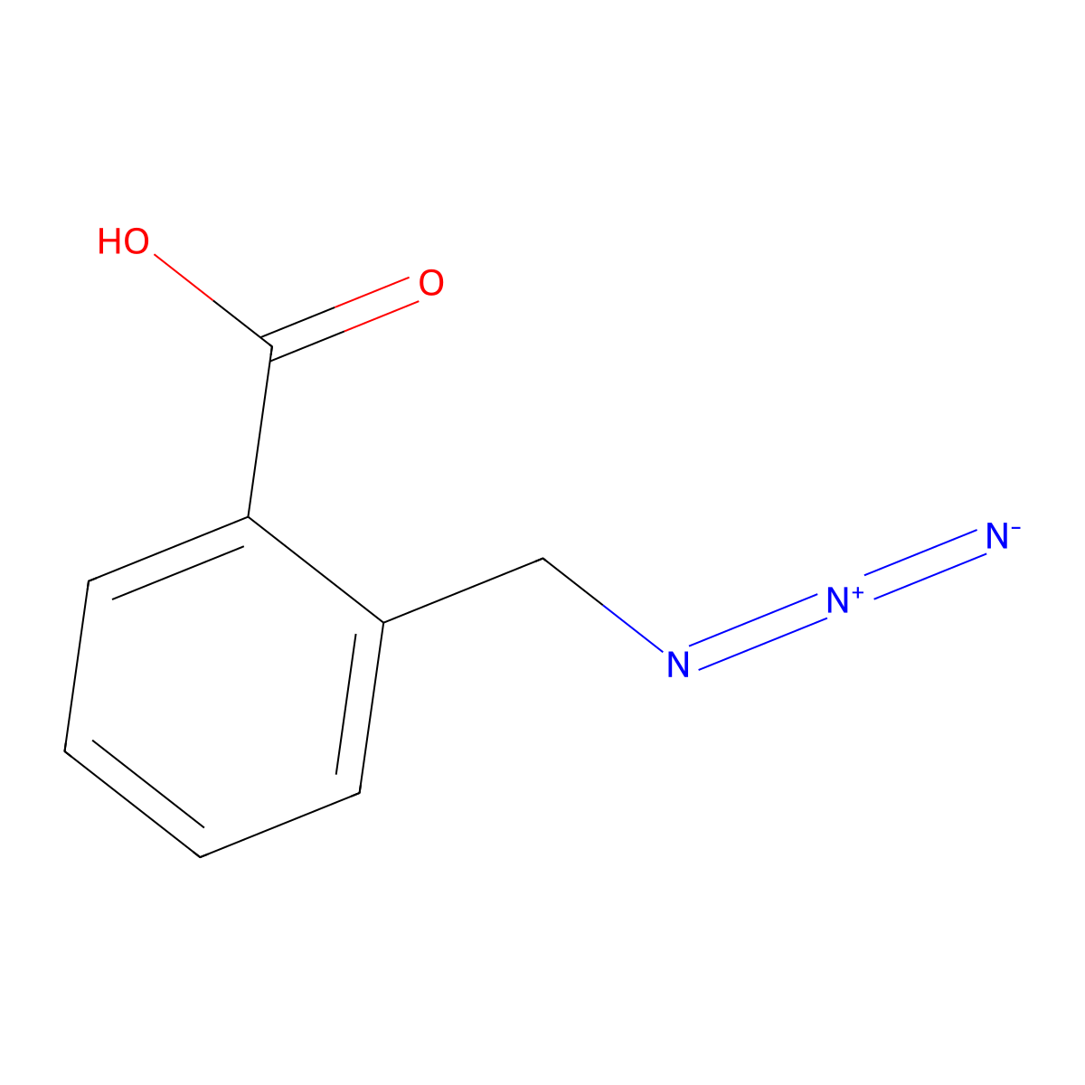 2-(Azidomethyl)benzoic acid molecular structure, CAS 289712-57-8