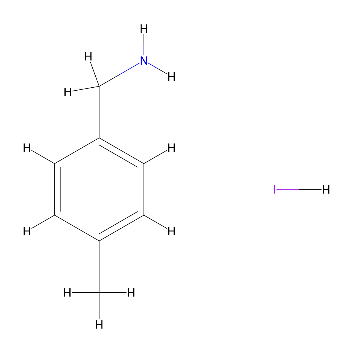 4-methylphenylmethylammonium Iodide molecular structure, CAS 289716-73-0