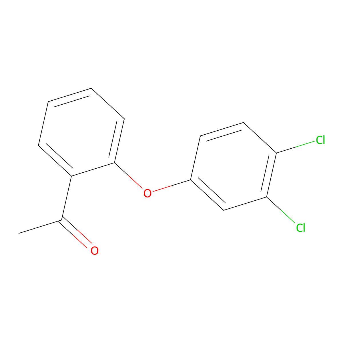 1-[2-(3,4-Dichlorophenoxy)phenyl]ethan-1-one molecular structure, CAS 289717-84-6